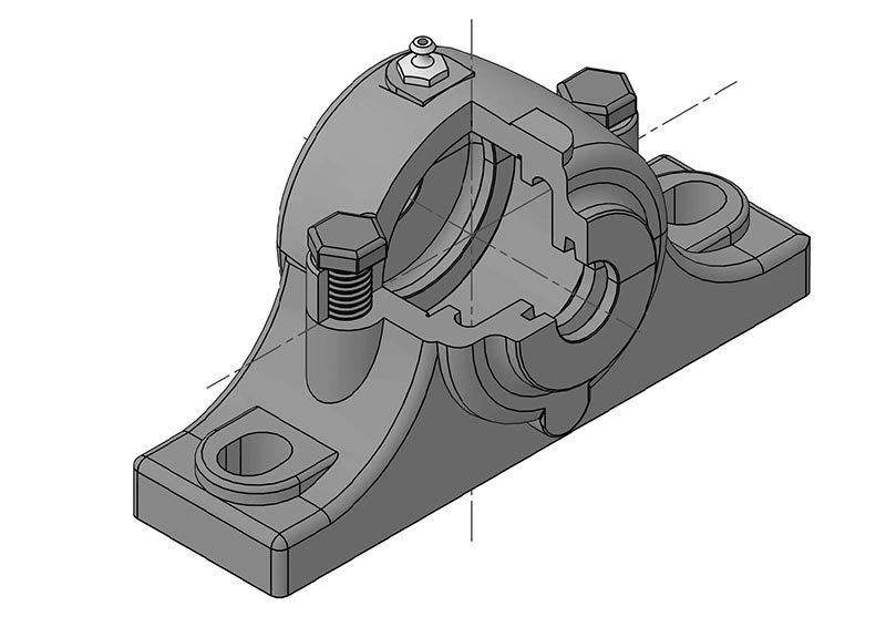 Pillow block ball bearing unit - UCP series