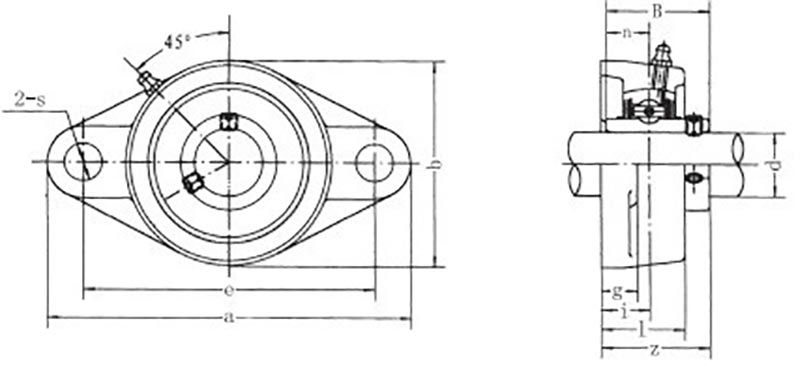 Mounted bearing unit assembly